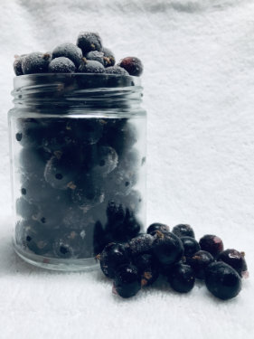 Black Currants in a jar